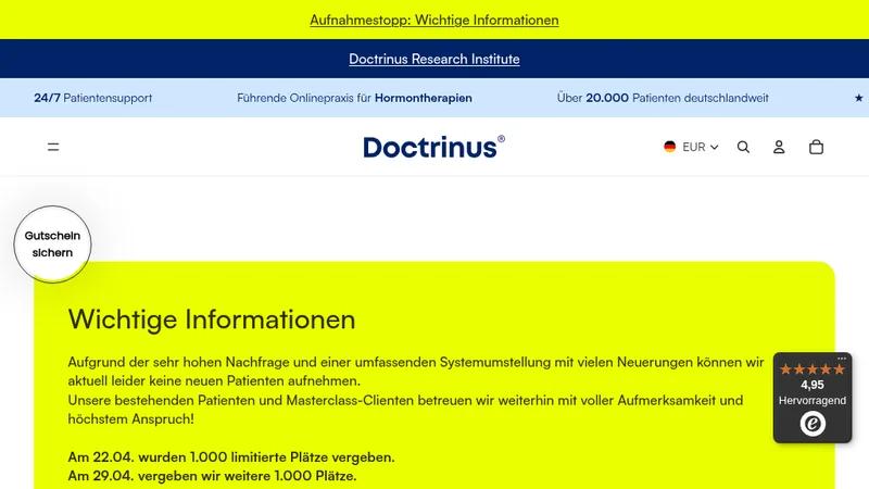 Doctrinus – Medical Platform: Figma to Shopify with Animations