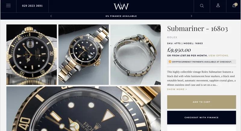 Slick new Shopify Plus store for Watches of Wales