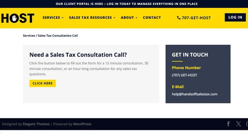 Sales Tax Consultation