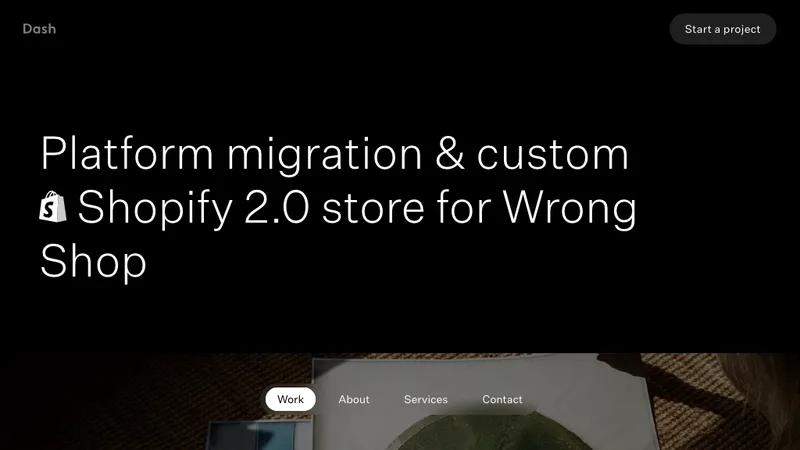 Wrong Shop: Magento to Shopify Migration + Design + Build
