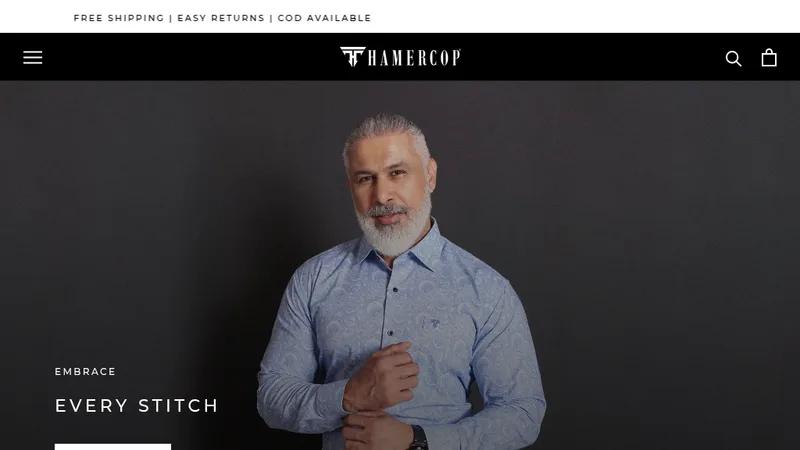 Online Men's clothing selling website