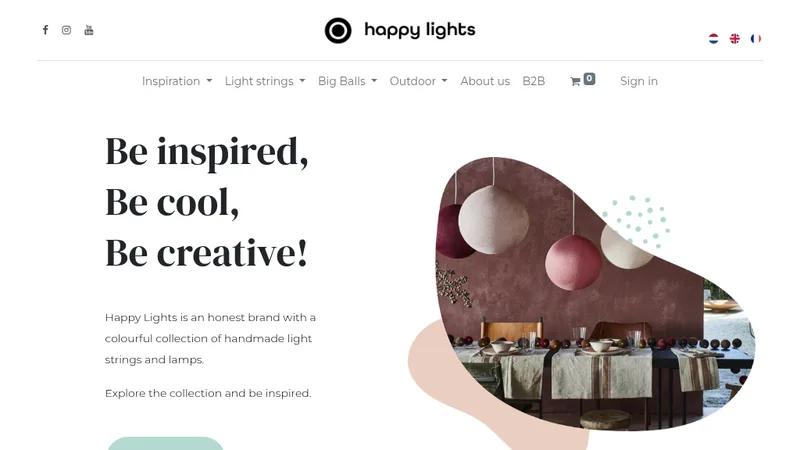 Intuitive and customizable — Happy Lights custom commerce experience