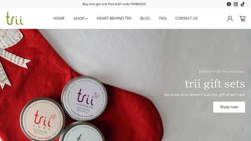 Trii Website Migration and Shopify Store Build