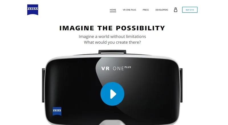 Custom store for global launch of the ZEISS 'VR One Plus' headset
