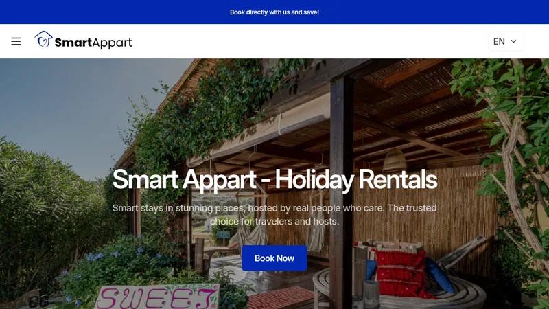 Smart Appart – New Store Build, SEO & Booking Integration