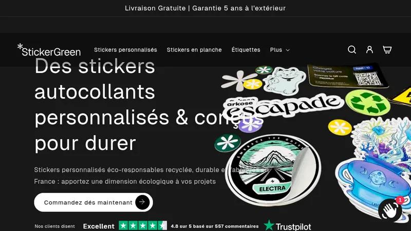 Sticker Green - Custom Stickers In USA