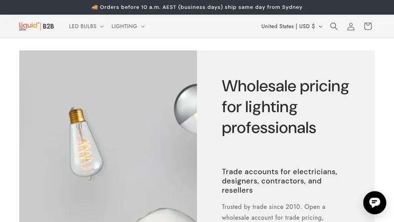 Liquid LEDs (B2B Shopify PLUS Store)