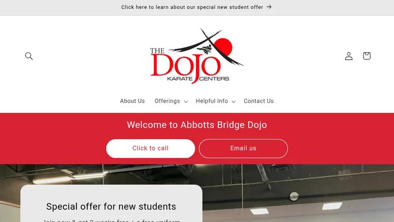 Dojo Karate website redesign, rebranding + ongoing design support