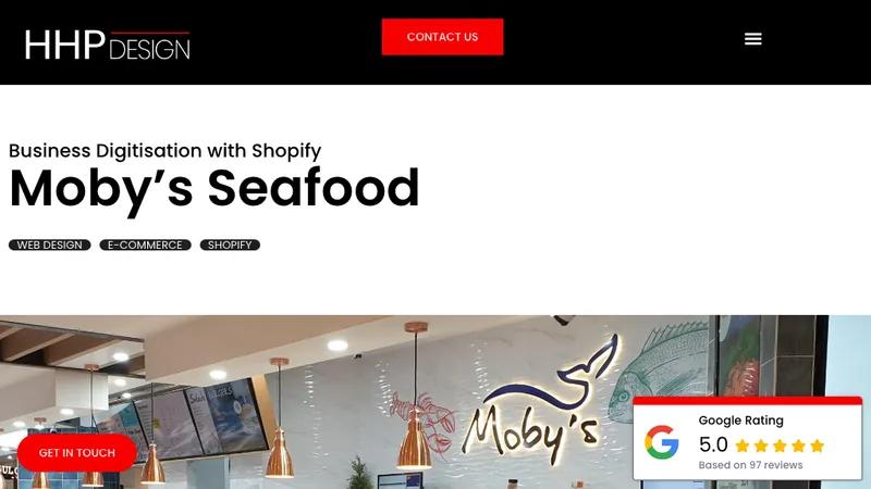 Business Digitisation with Shopify Moby’s Seafood