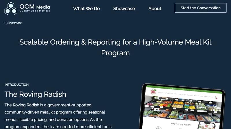 Custom Solution: Scalable Ordering & Reporting for a Meal Kit Delivery
