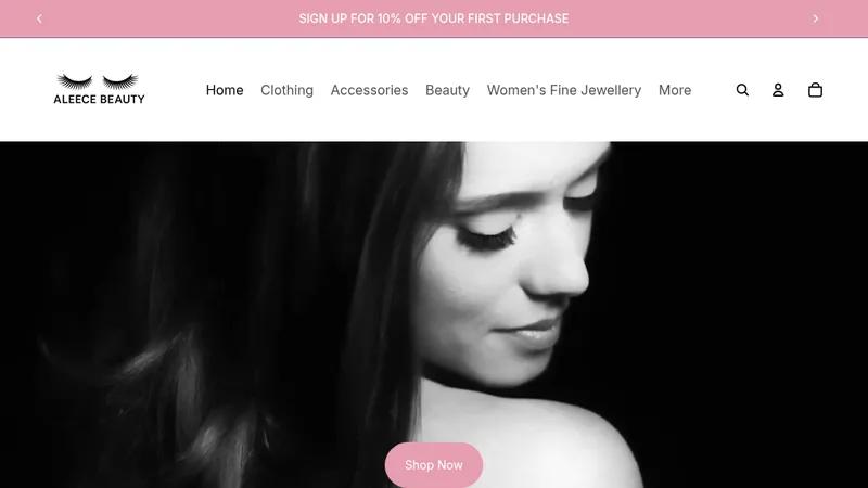 Elevates AleeceBeauty.com with Bespoke Web Design & Development