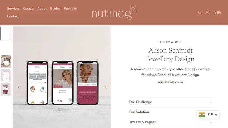 New Store - Elegant Shopify website for Alison Schmidt Jewellery