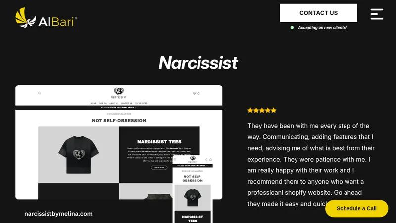 Narcissist POD: Print-on-Demand Streetwear Store Design