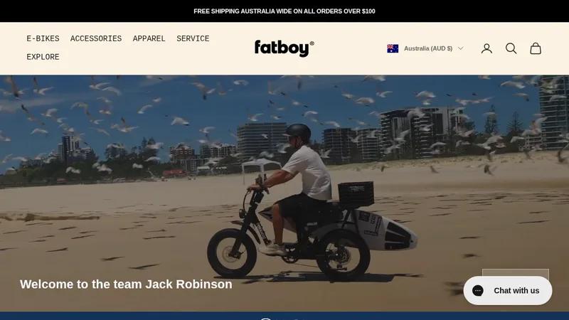 Shopify E-Bike Store Development – Fatboy Bikes Australia