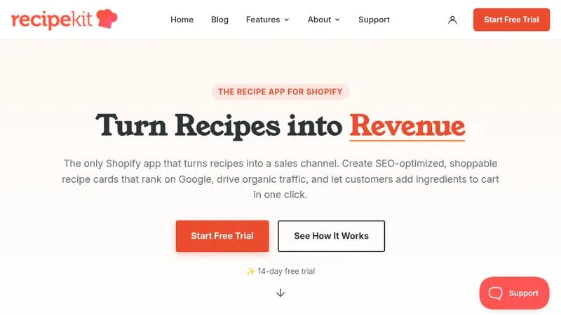 Recipe Kit for Shopify