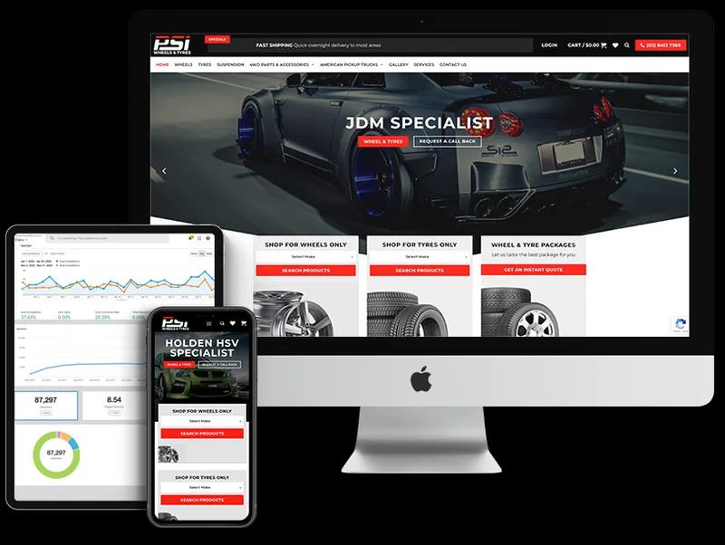 522% in All Traffic Year on Year for PSI Wheels & Tyres