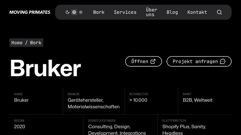 Bruker – Shopify Plus Headless
