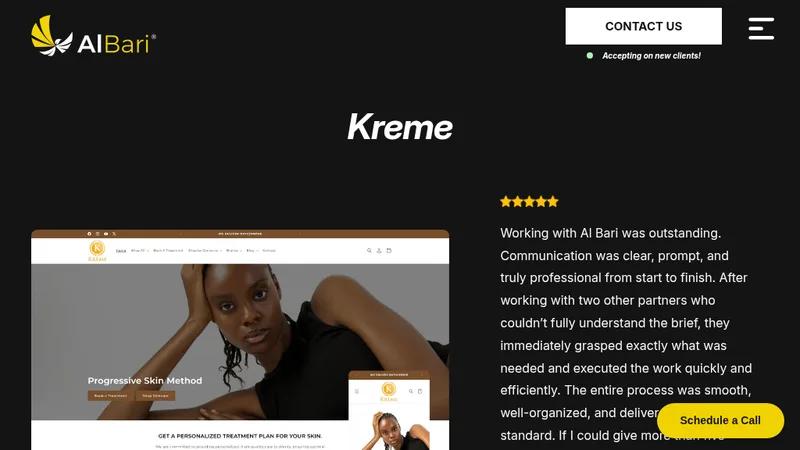 Kreme: Beauty & Spa eCommerce Store + Booking System