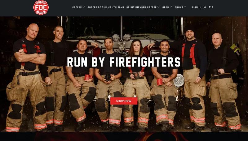 Fire Department Coffee - Website Re-Design