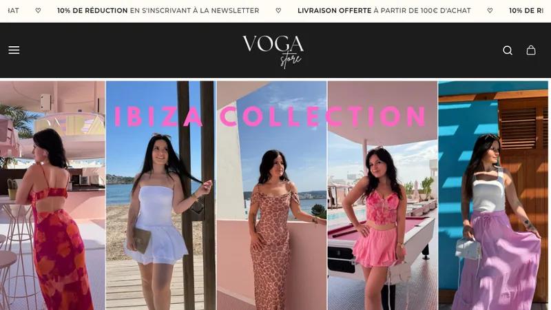 Voga Store — Une boutique moderne pour une marque mode tendance