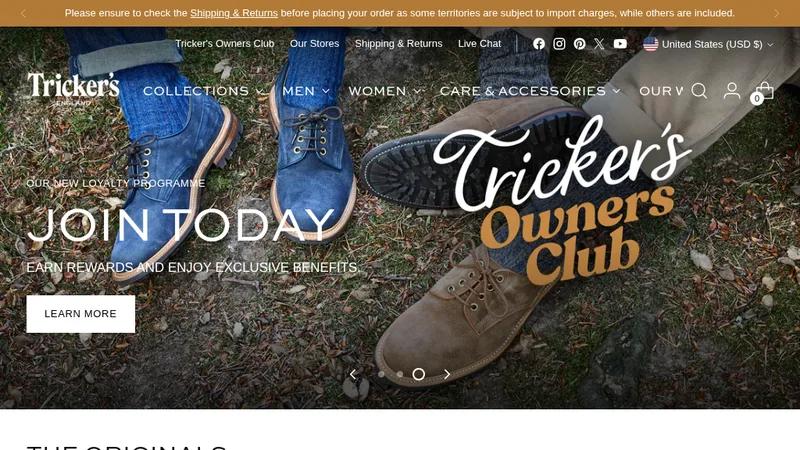 Tricker's | Brand-led Commerce Reinvention