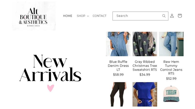 The Alt Boutique - Website Design & Transfer