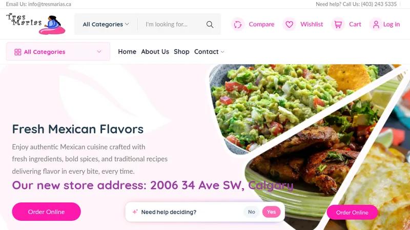 Tres Marias Canada - Shopify Migration and Setup