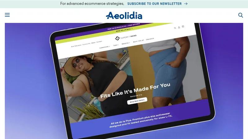 Superfit Hero: activewear website with a 75% revenue increase.