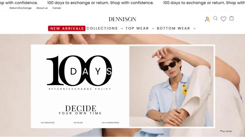 Dennison - Shopify Store development for India's popular Myntra Seller