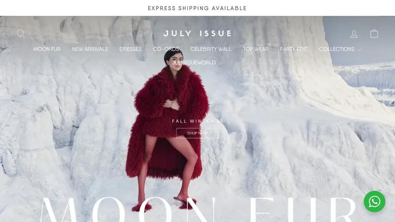 Premium Fashion Shopify Store — July Issue