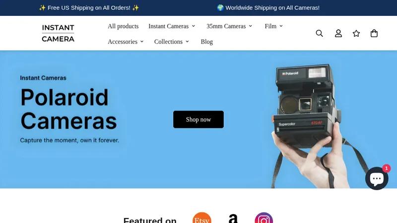 Shopify Retro camera store