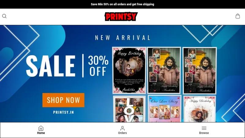 Printsy – Custom Printing & Gifting Store on Shopify