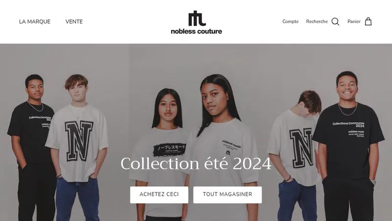 Création du site Nobless Couture