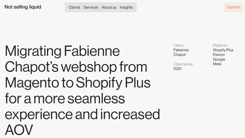 Fabienne Chapot: Shopify Plus