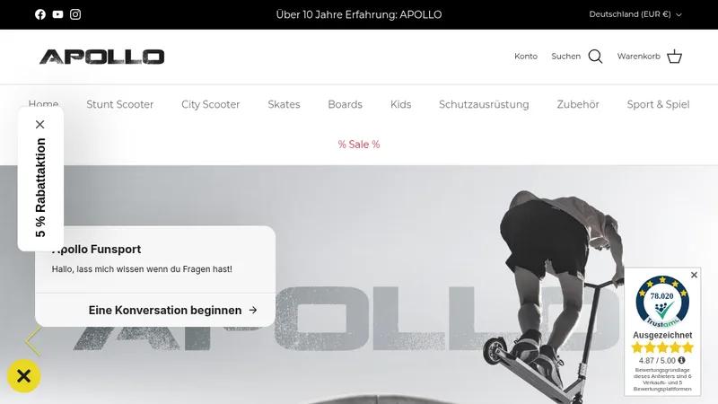 Migration von Shopify zu Shopify Plus - Apollo Funsport wächst!