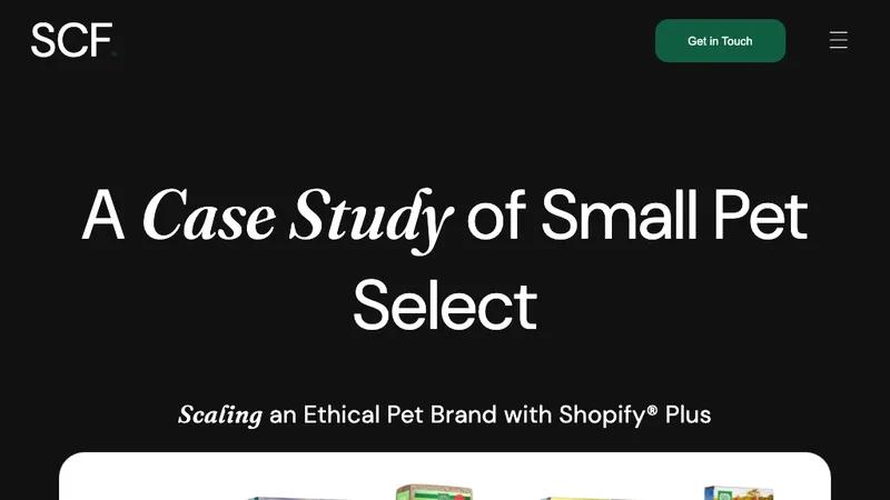 Small Pet Select Full Service Strategy, Design & Development