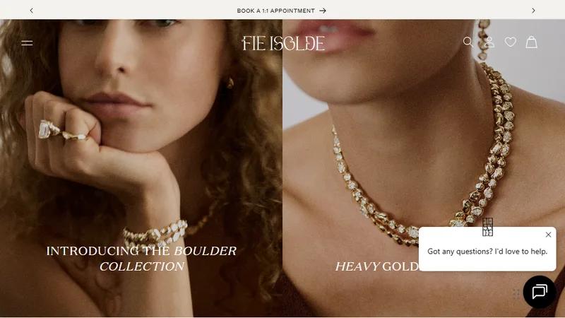 Fie Isolde – Luxury Jewelry Store with Conversion UX