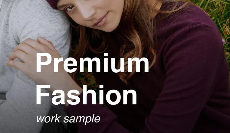 Onlineshop for premium fashion brand
