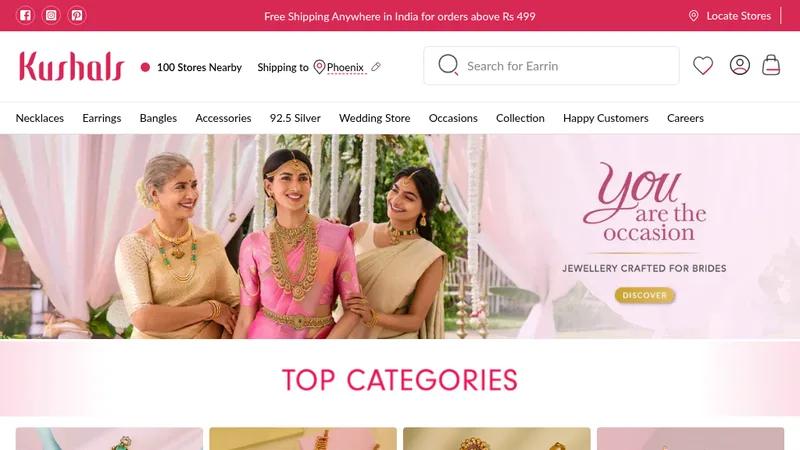 Kushals Jewellery - Leading indian Jewellery Brand