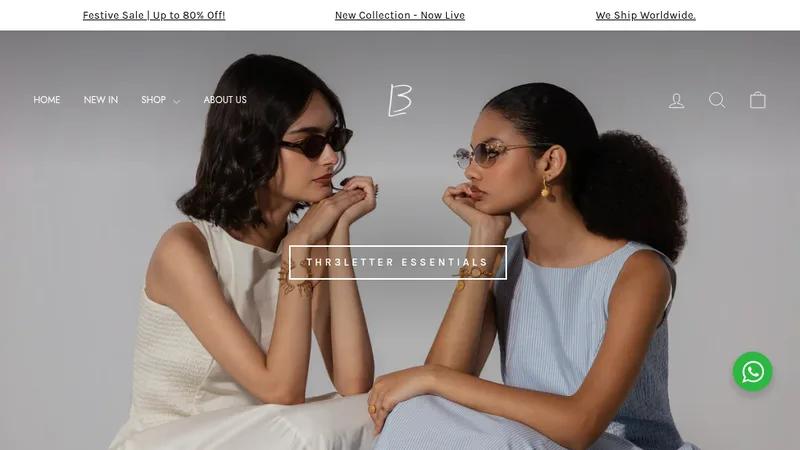 Thr3letter - Shopify Store Development
