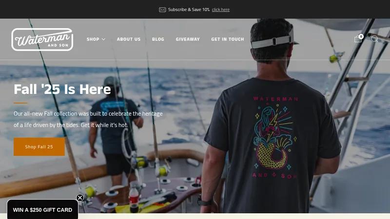 Waterman and Son site + online store creation