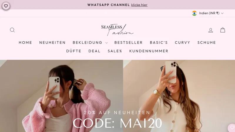 Seamless Fashion – Redesign, SEO & Email Campaign Setup