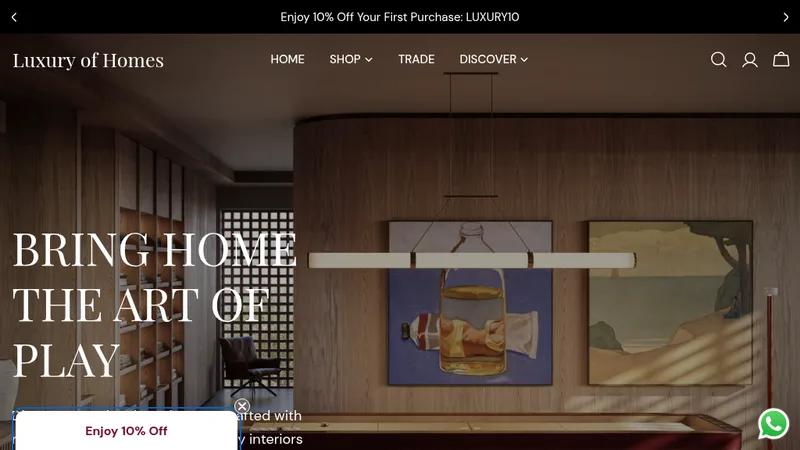Store Example: Luxury of Homes
