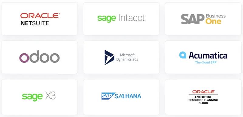 ERP Integration with Industry Leading Platforms