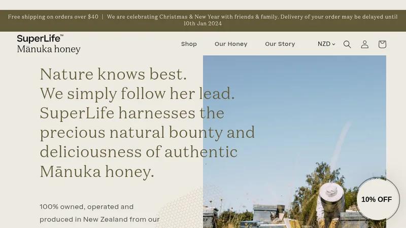Superlife - Exquisite Manuka Honey Lands Online