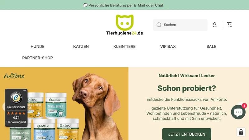 Tierhygiene24 : Redesign und B2B Erweiterung