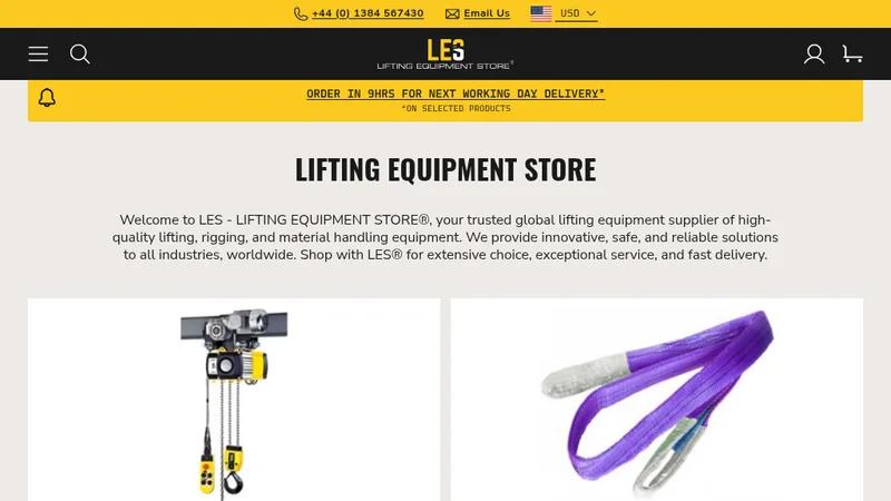 Lifting Equipment Store - Shopify migration and site optimisations