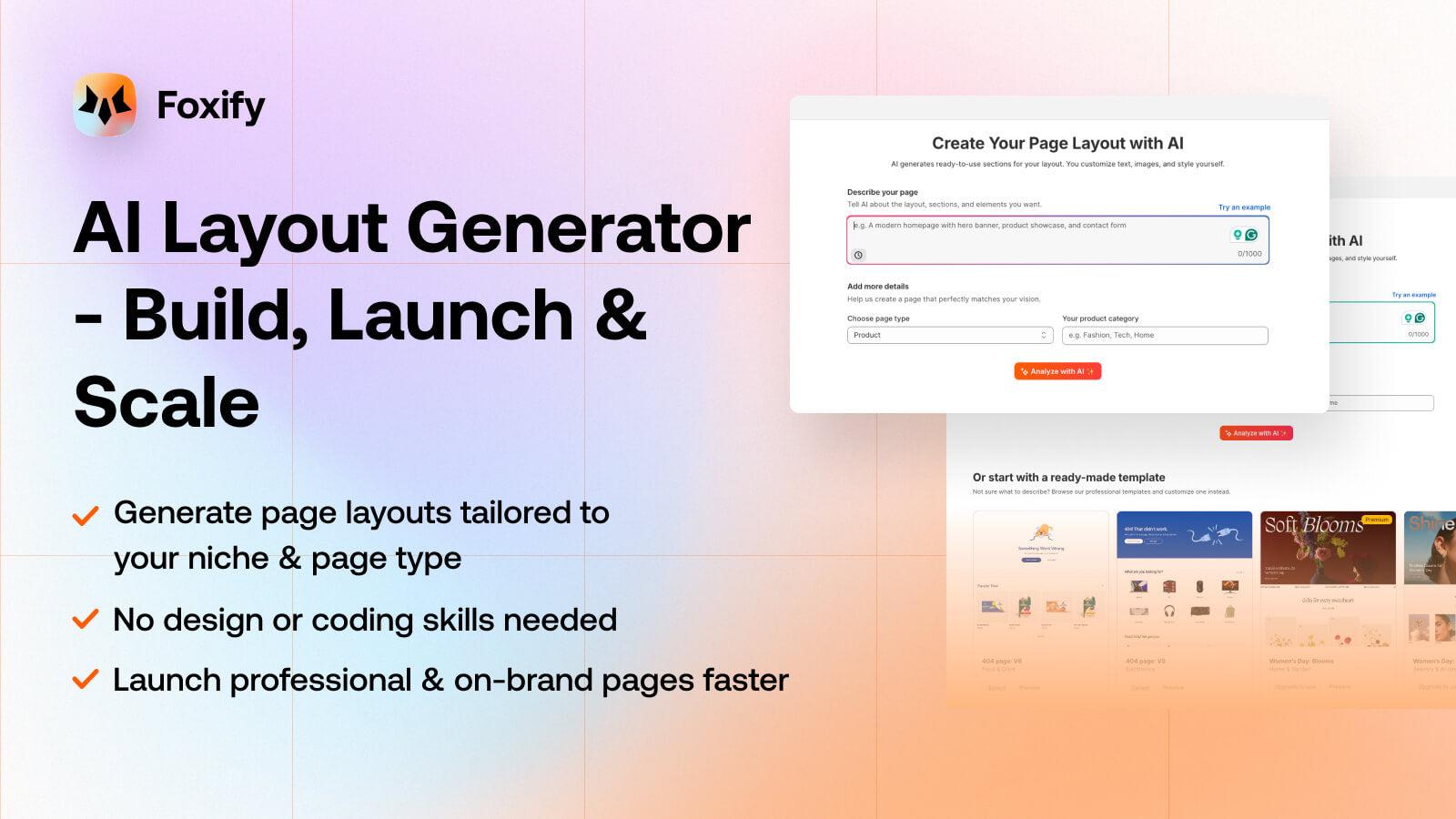 Foxify AI Store Builder screenshot 2