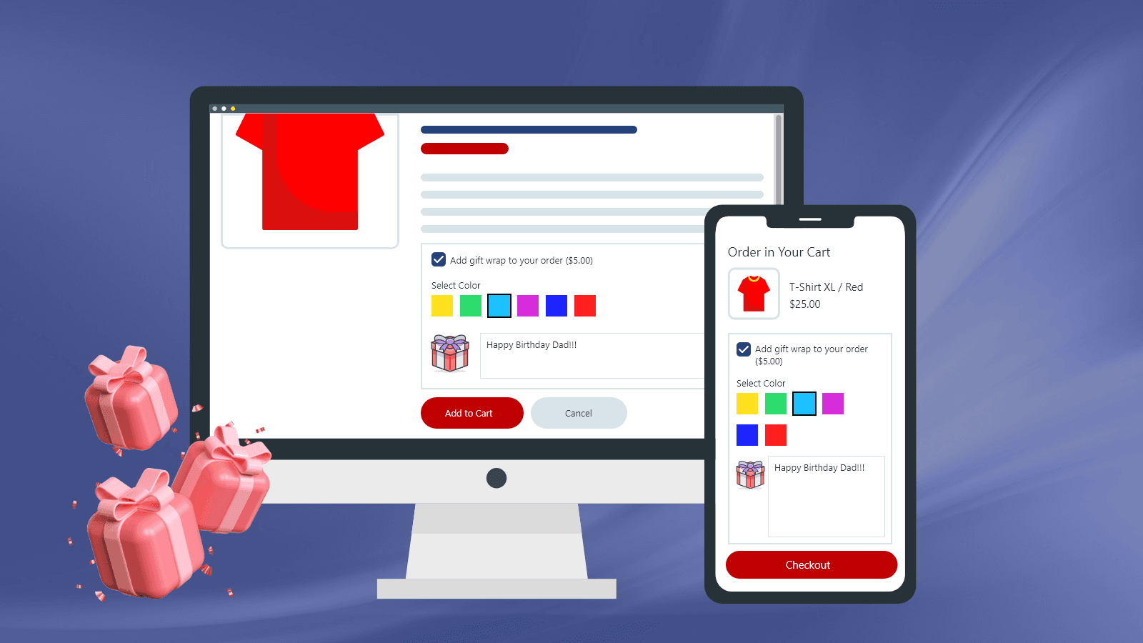 Wrapin ‑ Gift Wrap & Options screenshot 1
