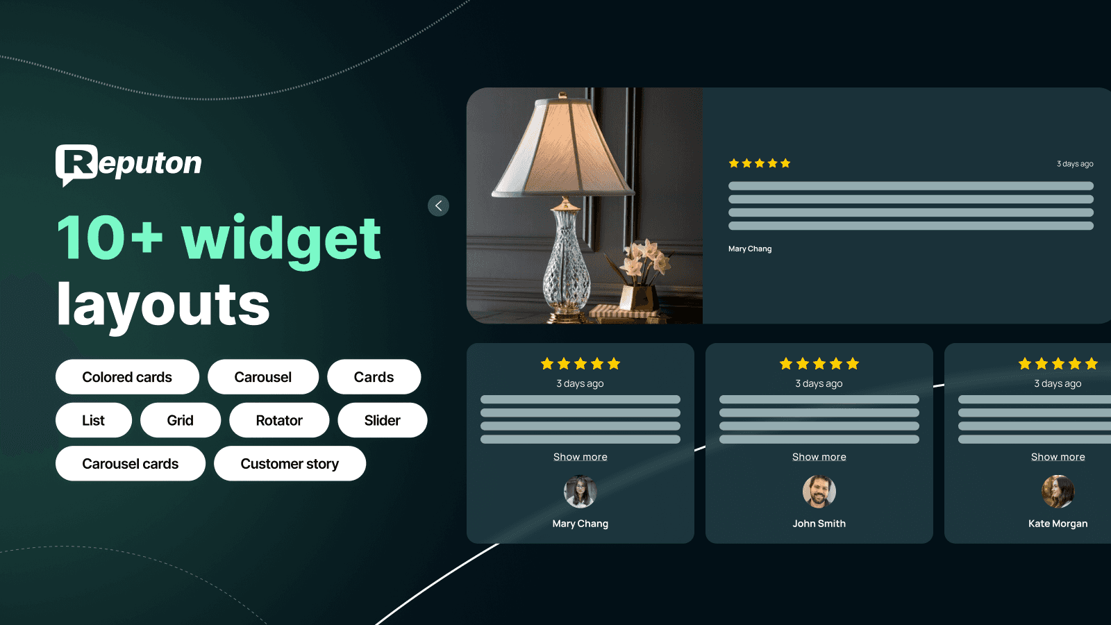 Reputon Testimonials Slider screenshot 2